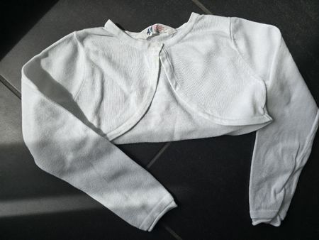 H&M Bolero Weiss Grösse 110/116 Mädchen