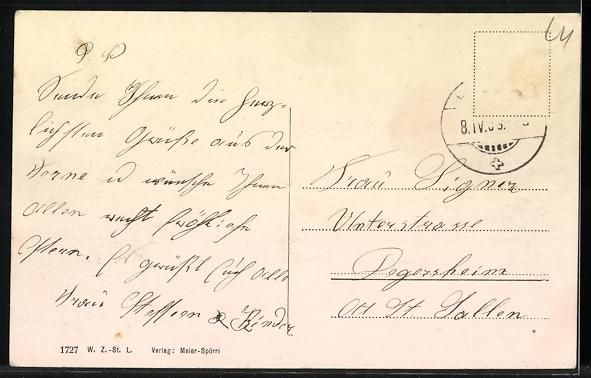 Cartoline postali: AK Hitzkirch, Dorfstrasse mit Kirchturm – Usato da Berlin venduto da bartko-reher 1