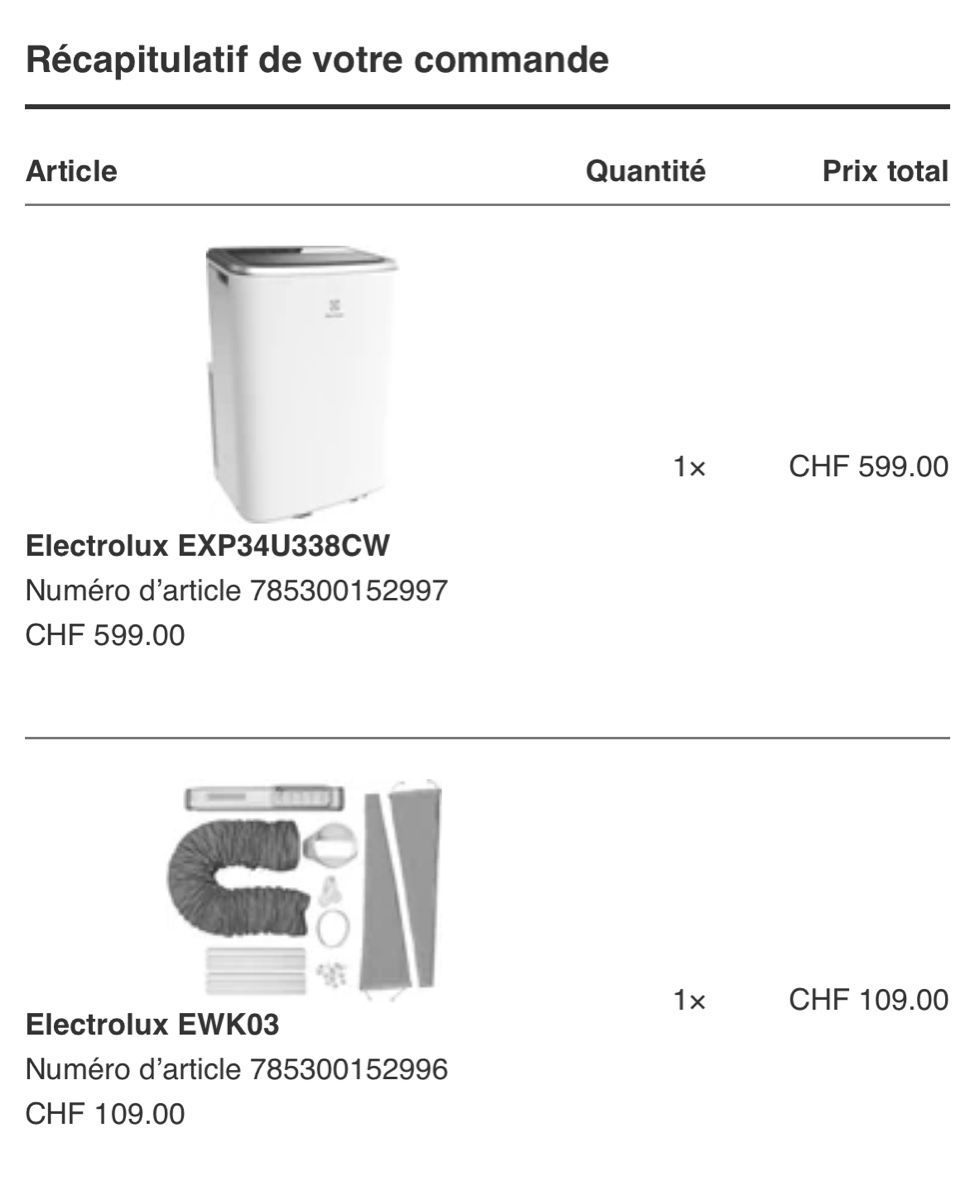 Electrolux Klimageräte: Mobiles Klimagerät - Electrolux – Gebraucht aus Zürich von vir_zy2r