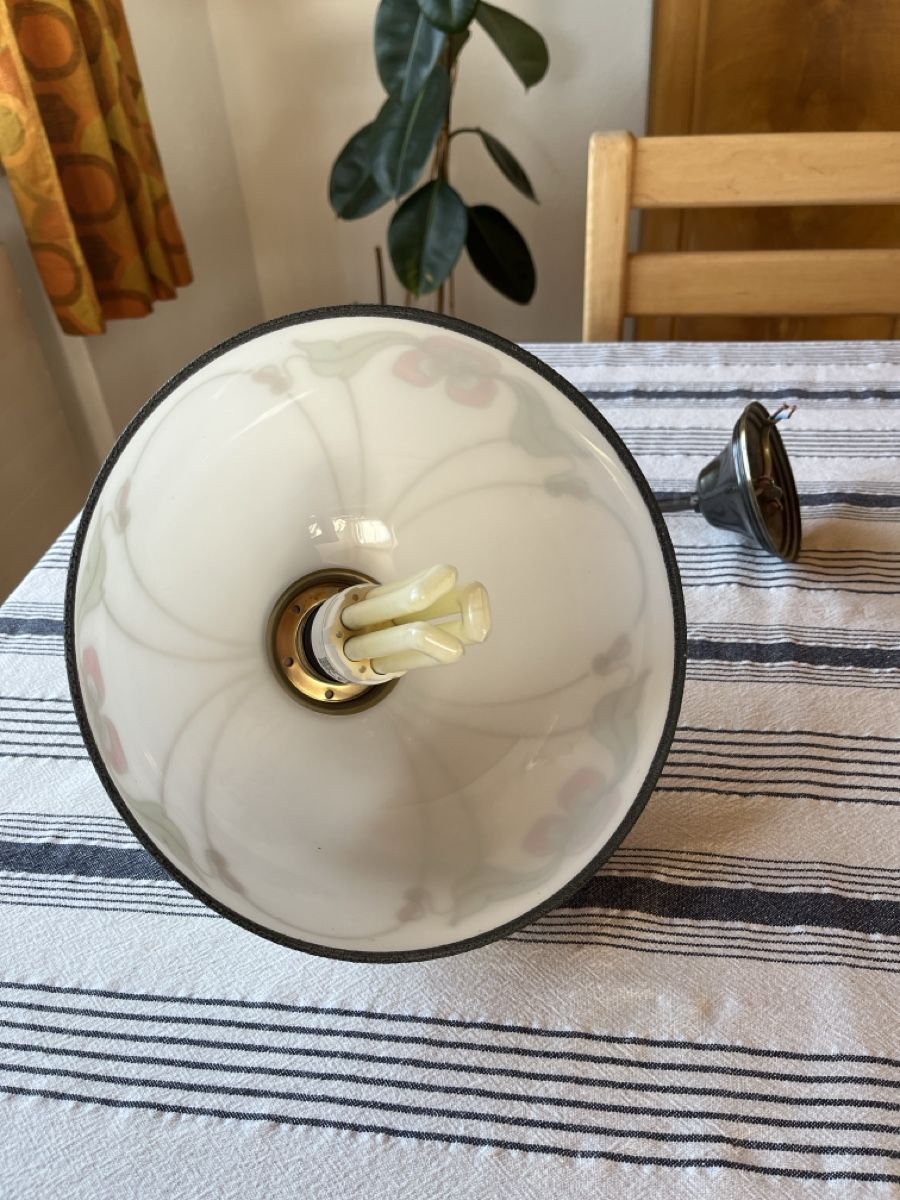 Lampadari & plafoniere: Hängelampe Glas mit Blumenmuster sehr schöner Zustand – Usato da Widnau venduto da bogi012 2