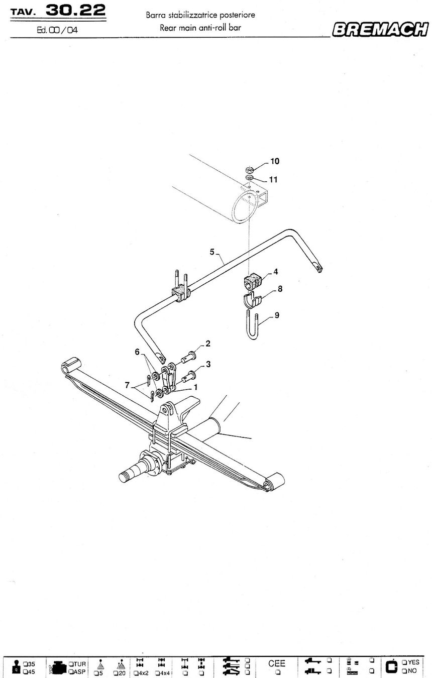 Alle Ersatzteile: BREMACH Barre de torsion arrière – Neu und originalverpackt aus Courfaivre von silberschnee 2