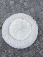 Rundes Haustierbett weiss Plüsch weich guter Zustand