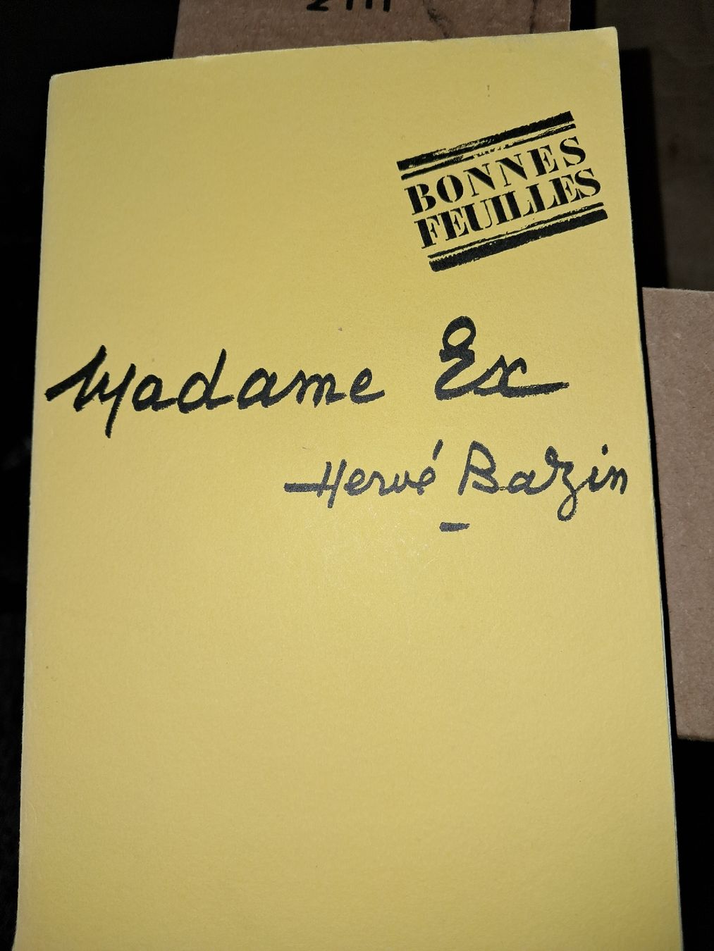 Bücher: Livre Madame Ex - Hervé BAZIN – Gebraucht aus Le locle von juliensaran