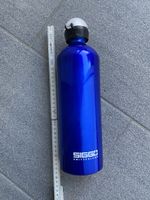 Sigg Trinkflasche Aluminium blau, fast neu, 0.75 L