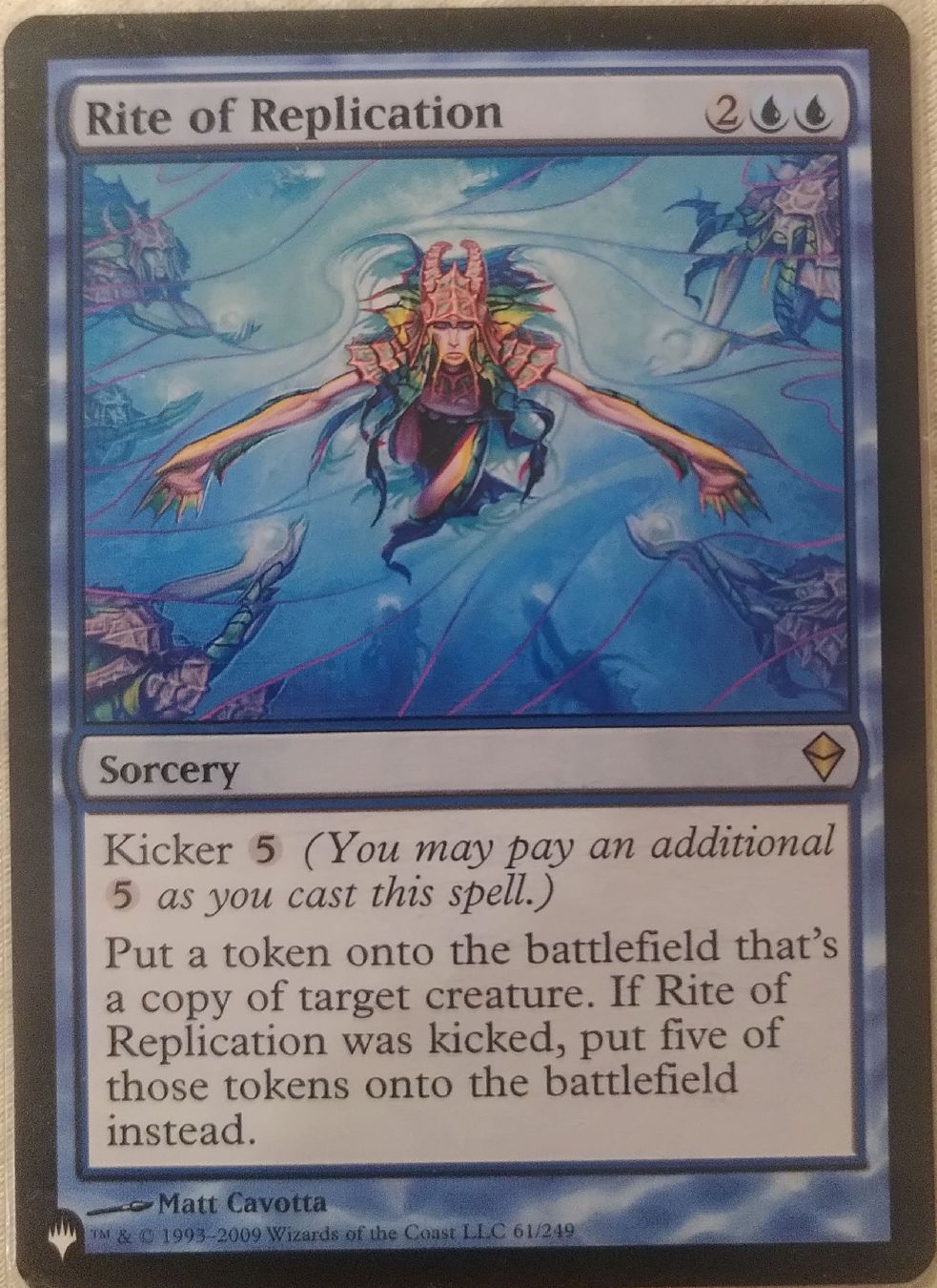 Magic The Gathering Sammelbilder & Trading cards: Magic Karte Rite of Replication – Neu (gemäss Beschreibung) aus Kägiswil von gubely