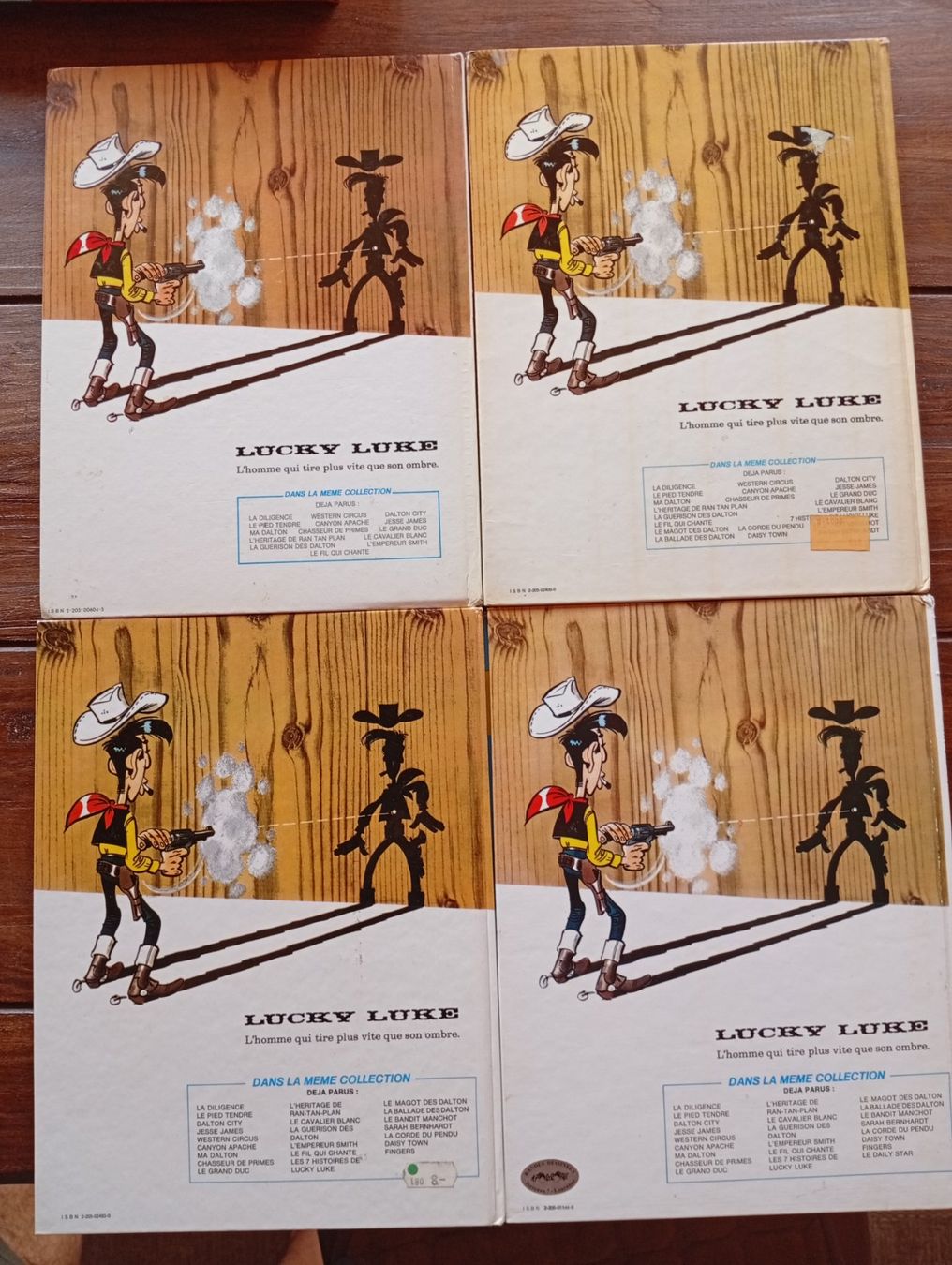 Comics: Lot 4X BD Lucky Luke – Gebraucht aus Perrefitte von 36B 1