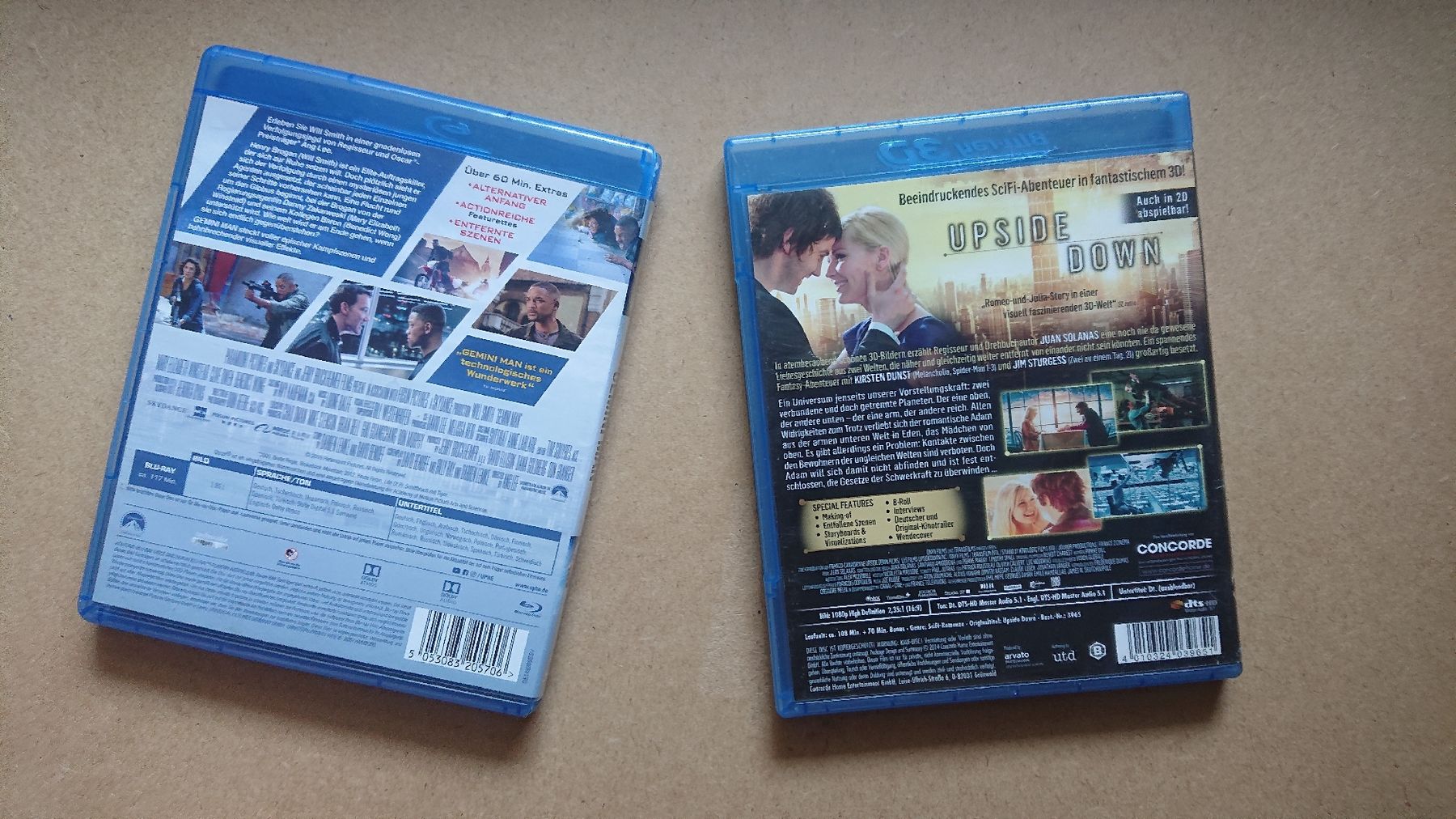 Alle DVDs: Blu-ray Filme Gemini Man und Upside Down  – Gebraucht aus Chur von FreakofRarity 1