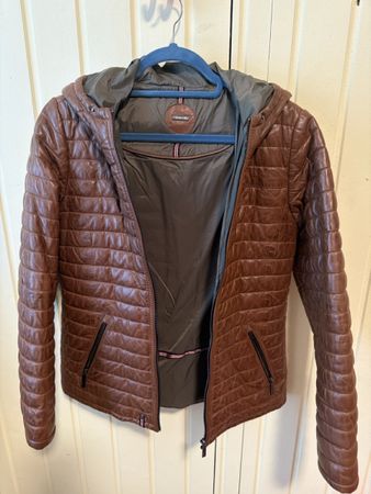 oakwood lederjacke gefüttert