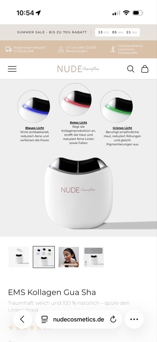 Cura del viso: EMS Gua Sha - NUDE Cosmetics – Usato da Forch venduto da Strawberry_JvN 2