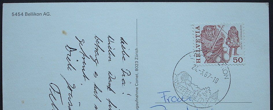 Ansichtskarten: BELLIKON AG Flugaufnahme – Gebraucht aus Jona von philajona 1