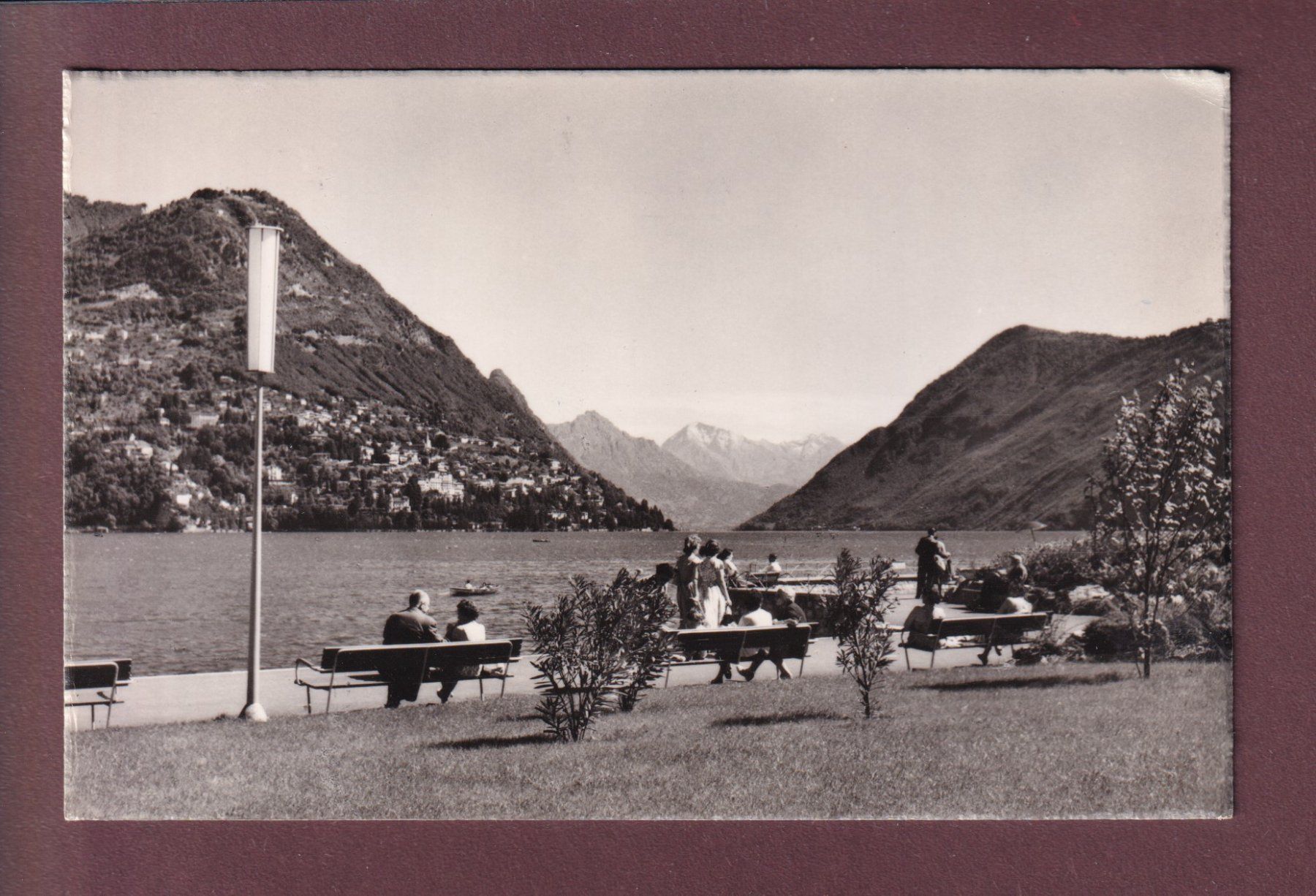 Cartoline postali: LUGANO - Paradiso - Castagnola - 1961 – Usato da Pully venduto da nicecards