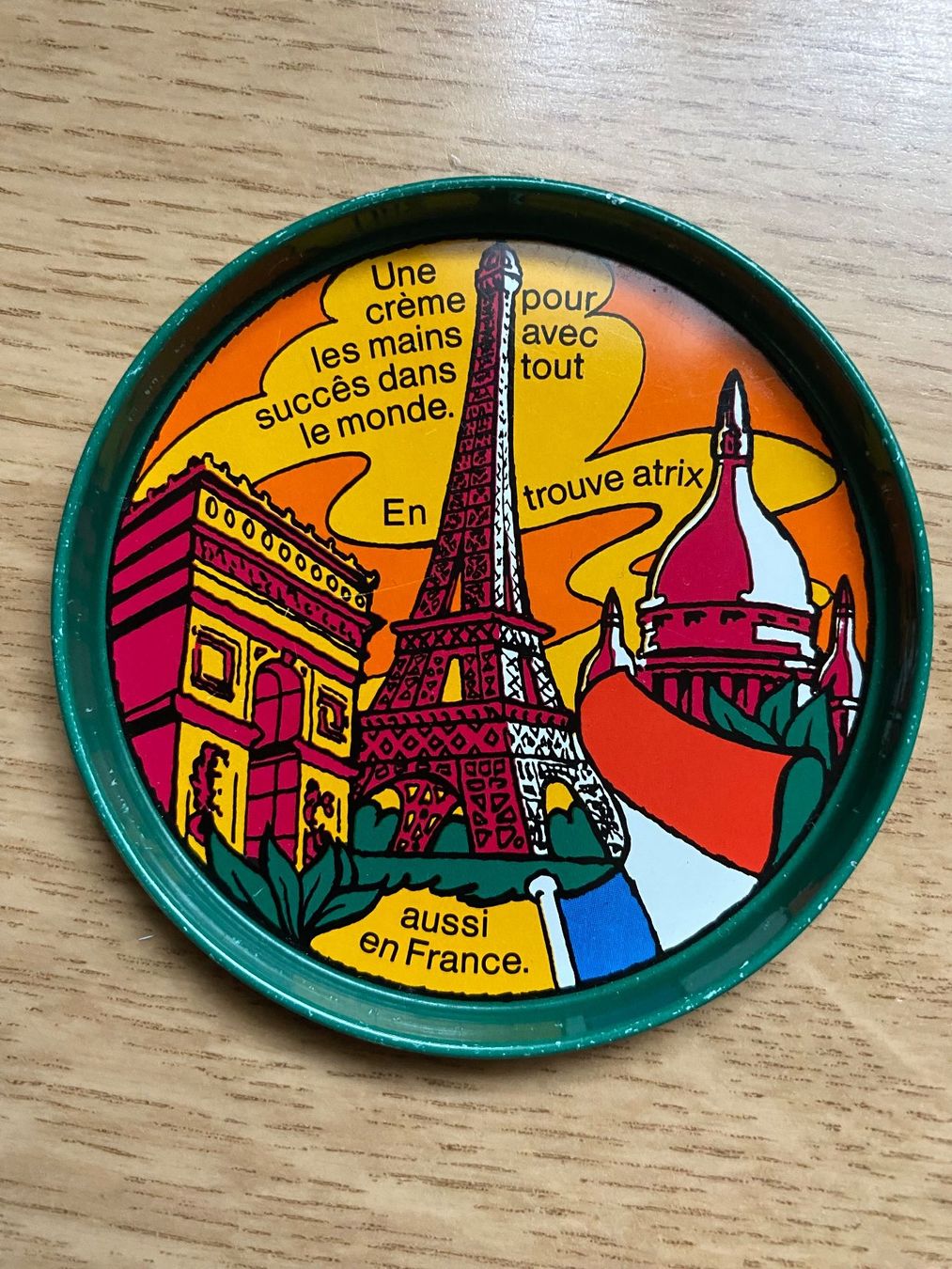 Untersetzer: Atrix Glasuntersetzer 4 Stück Vintage, WERBUNG HANDCREME – Gebraucht aus Stein AR von claire009 2