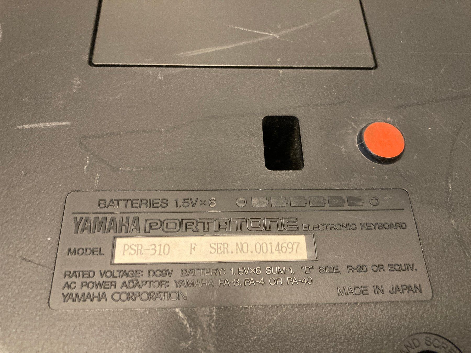 Yamaha Strumenti musicali: Keyboard Yamaha PSR-310 – Usato da Horgen venduto da Goros 5