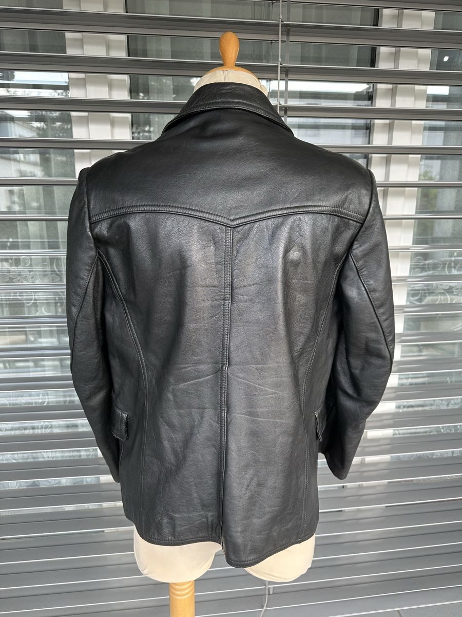 Uniformen: Lederjacke Polizei Grösse 25 schwarz – Gebraucht aus Biel/ Bienne von fusion54 1