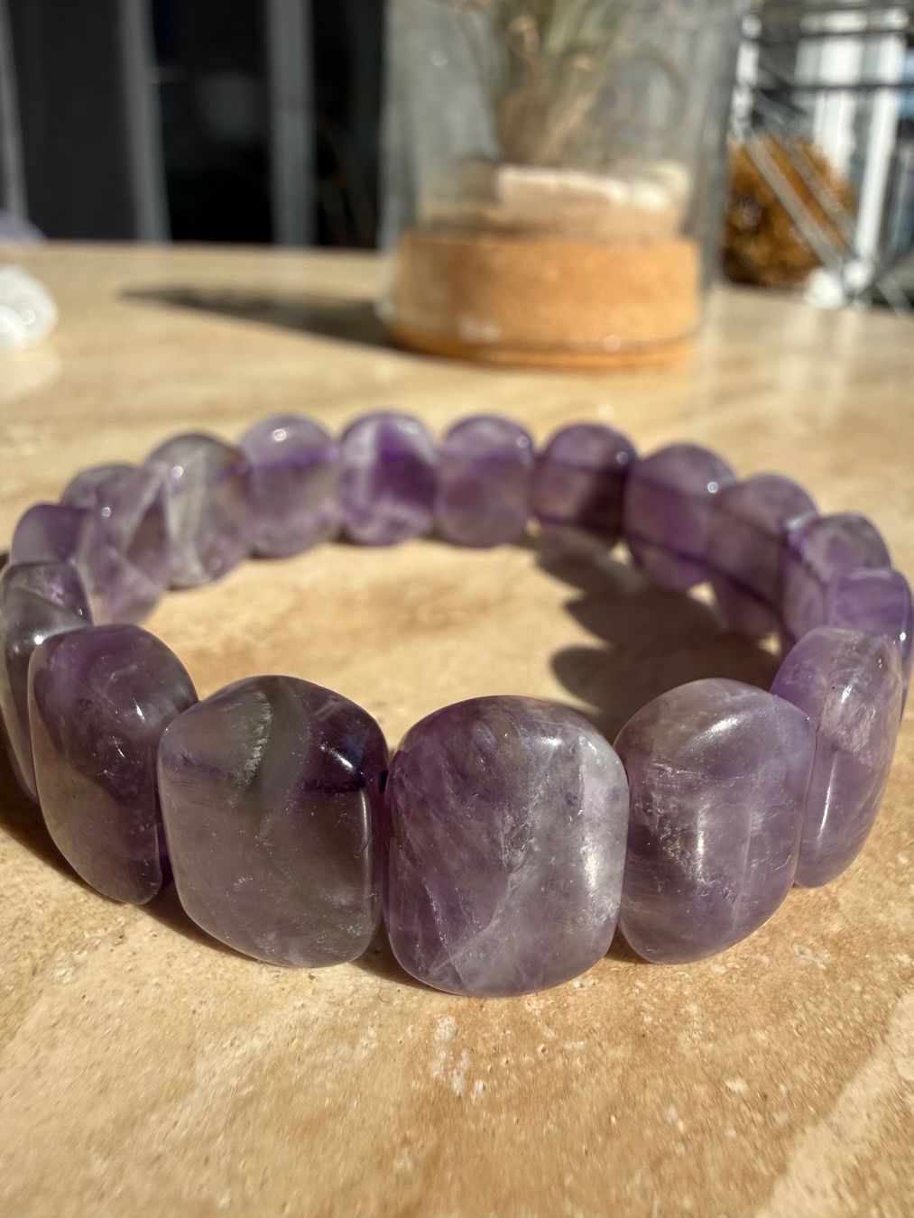 Armbänder & -reifen: Amethyst Stretch Armband – Elastischer Edelstein Armreif – Neu (gemäss Beschreibung) aus Jegenstorf von SteinGlanz 7