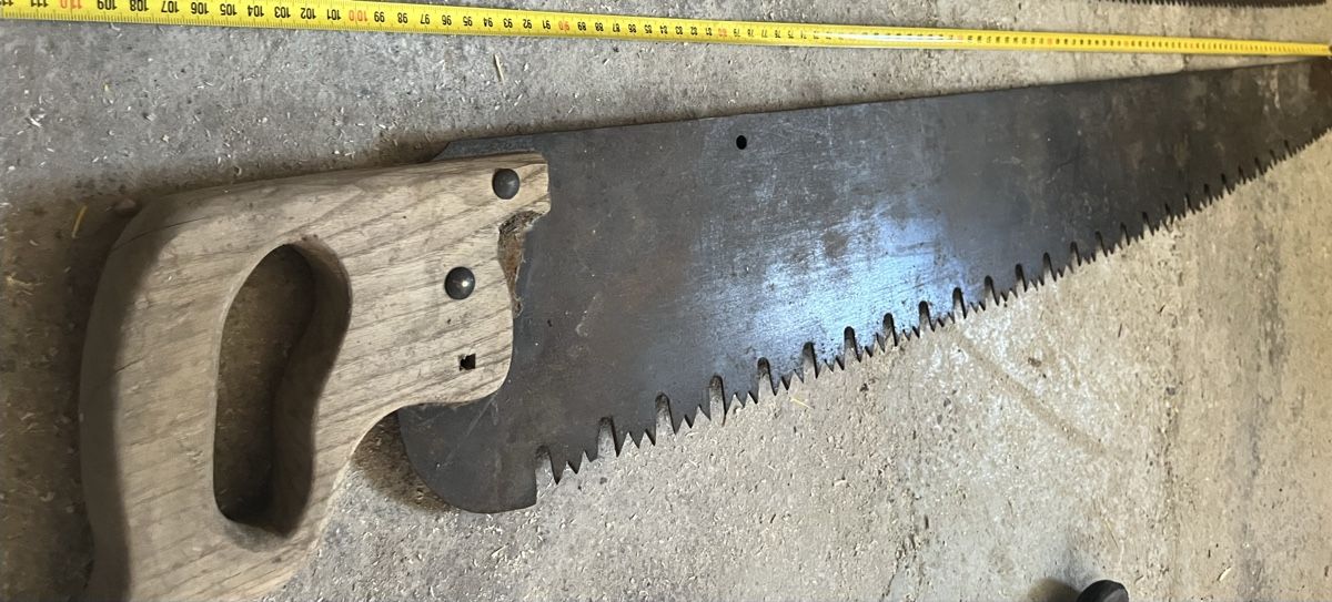 Seghe: sehr grosse Handsäge, Holzsäge, 110 cm lang – Usato da Wila venduto da Fritz-Wila
