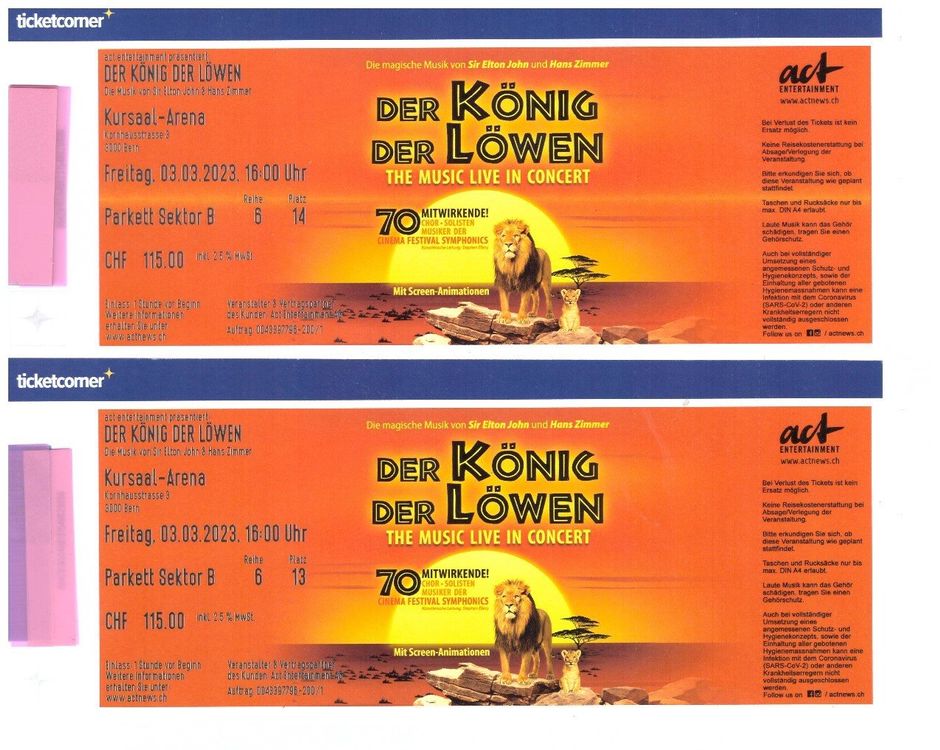 Knig Der Lwen Familienticket