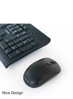 2.4 GHz Wireless USB Tastatur Keyboard mit maus Schwarz