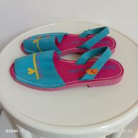 Türkis und Rosa Sandalen Grösse 37