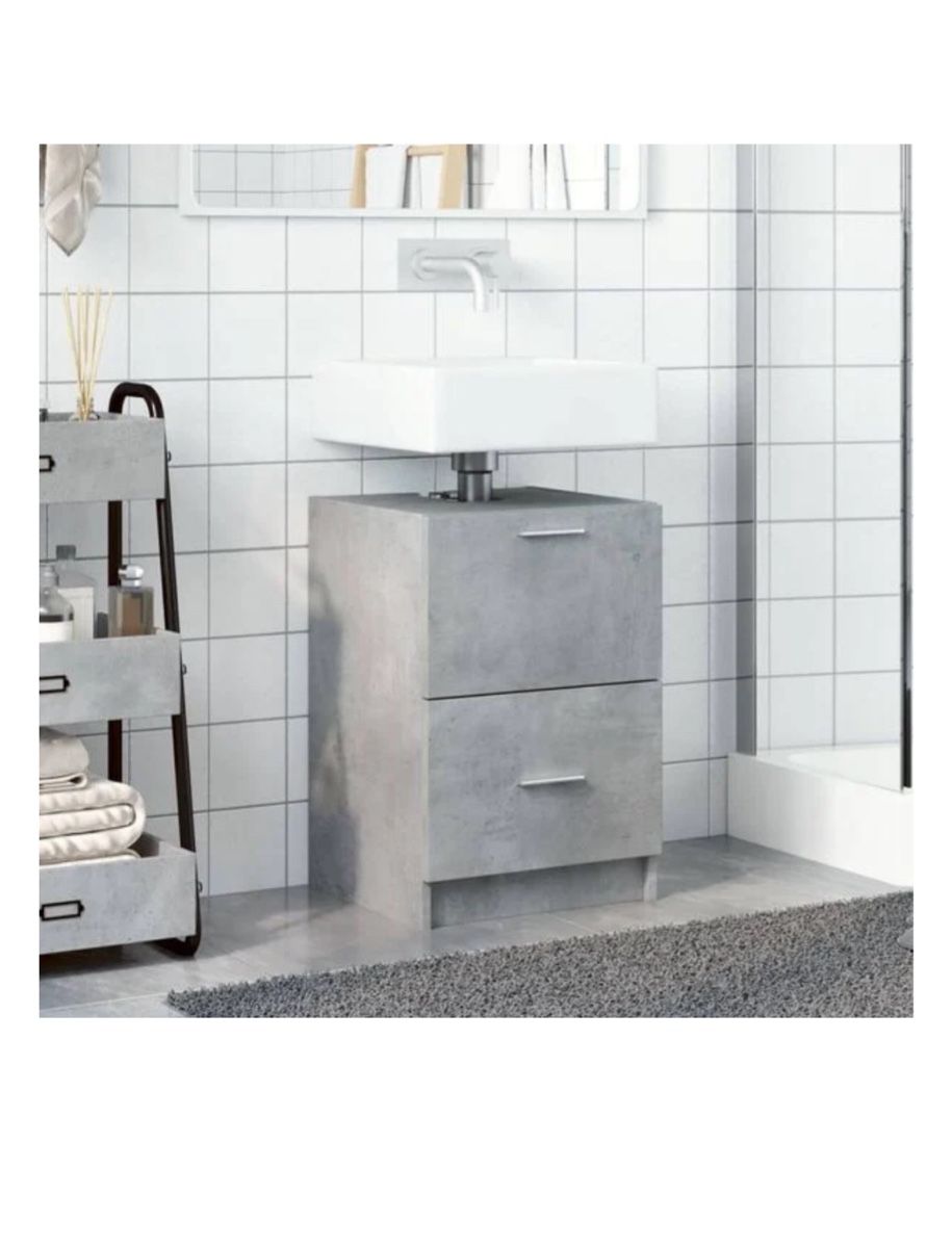 Mobili per bagno: Modernes Regal unter dem Lavabo mit ein 2 Stauräumen – Nuovo e nell'imballaggio originale da Kandersteg venduto da selenat