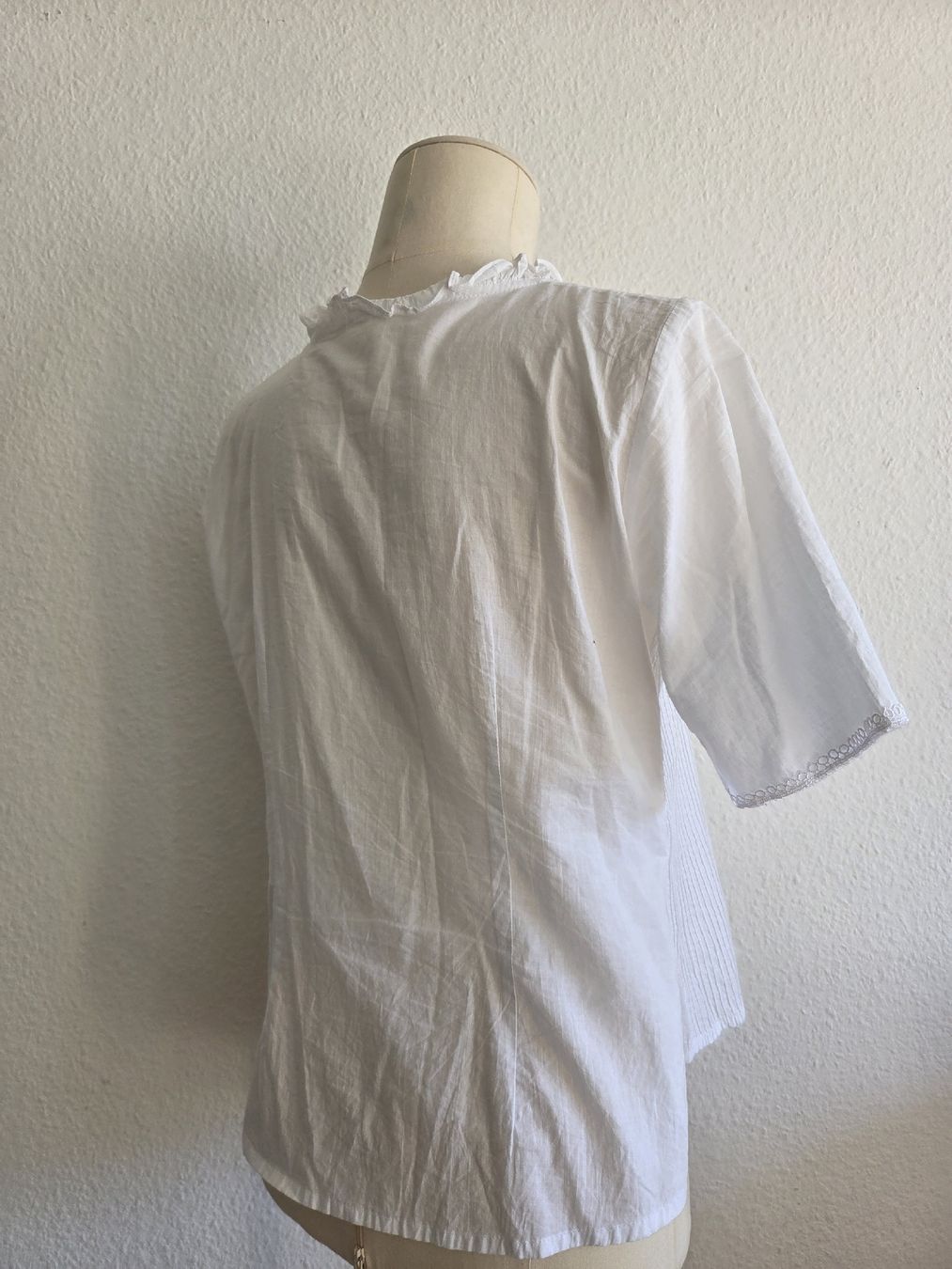Blusen: Romantische Sommerbluse, weiss mit Spitze, Grösse S – Neu (gemäss Beschreibung) aus Kreuzlingen von MeinKleinesAtelier 3