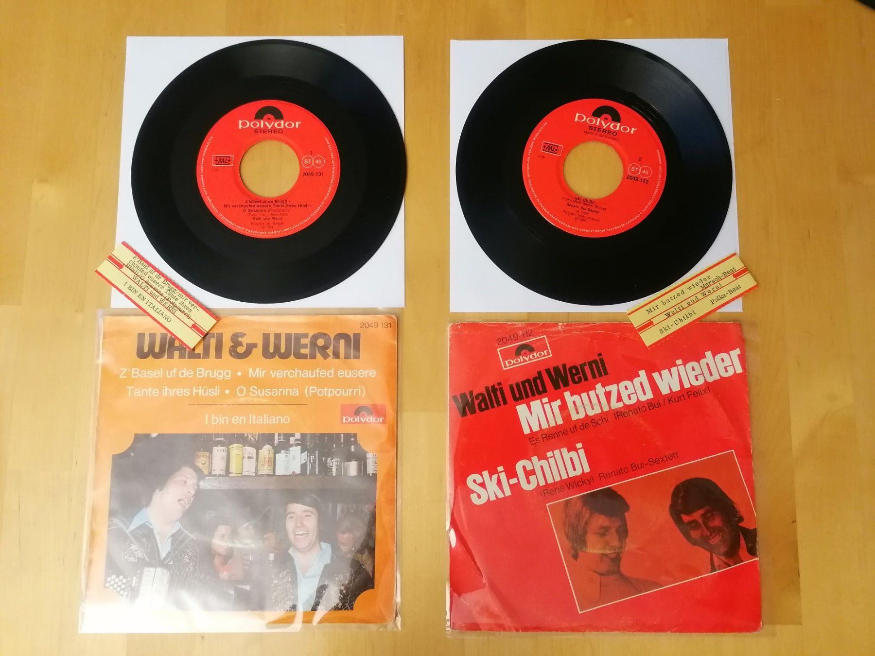 Schallplatten: Walti & Werni – 2 seltene Single – Gebraucht aus Emmenbrücke von lamorak