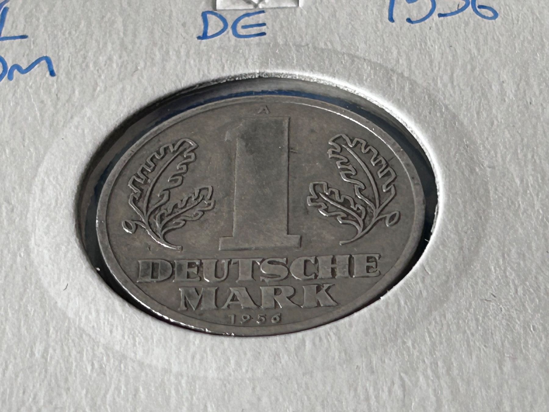 Tutti le monete: Germany - 1 Deutsche Mark 1956 – Usato da Corcelles NE venduto da AJKader 4