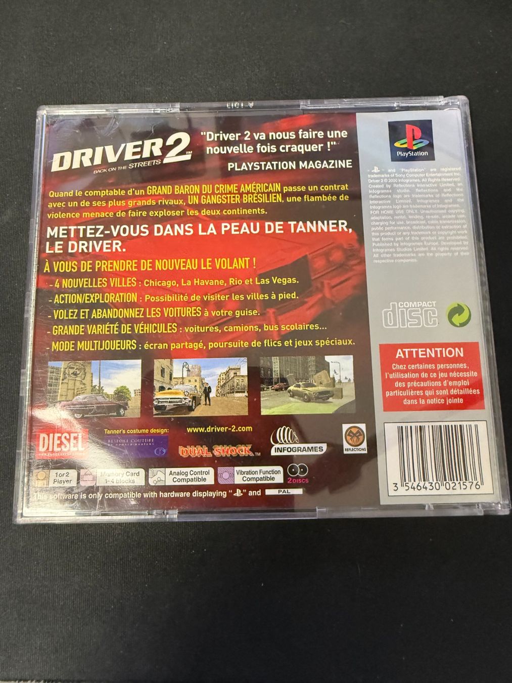 Sony Giochi: Driver 2 Back On The Streets - PS1 – Usato da Pont-de-la-Morge venduto da Darfal 2