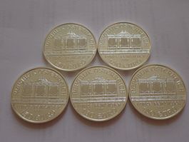 Autriche 5 x 1 Unze 2017 Silver .999 Vienna Philarmonic