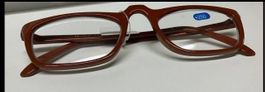 Braune Lesebrille +2.5 Dioptrien, ideal für den Frühling
