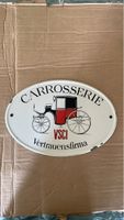 Plaque émaillée Carrosserie VSCI Vertrauensfirma ancienne