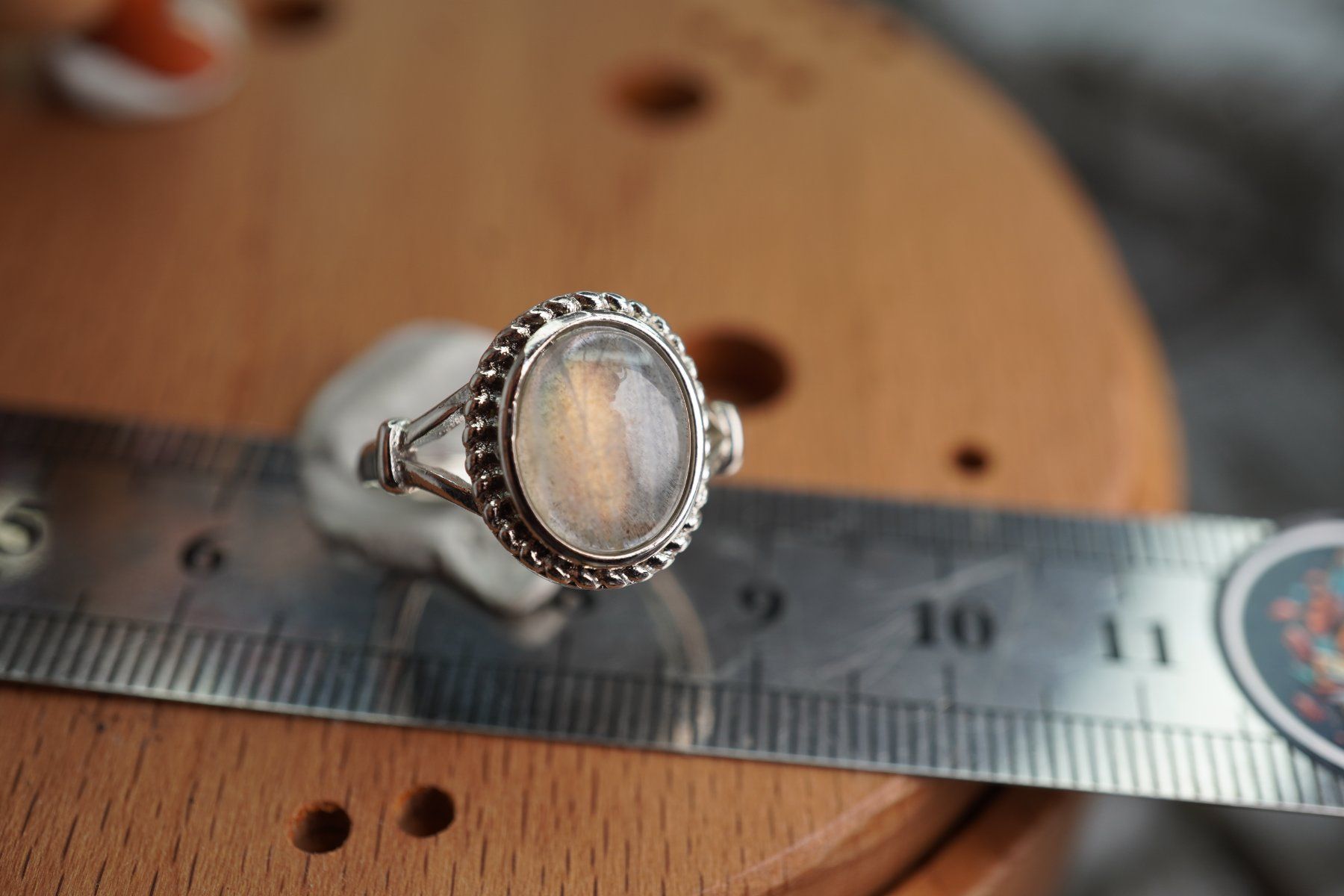 Minerali & Pietre curative: Labradorit         ring Grösse  Variabel     (Räumung!) – Nuovo e nell'imballaggio originale da Eschenbach SG venduto da topstone 5