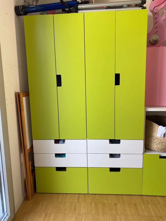 2 x STUVA IKEA Kinderschrank grün Kaufen auf Ricardo