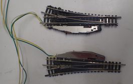 Minitrix N - Paar Weichen Art. 14398 & 14399 motorisiert