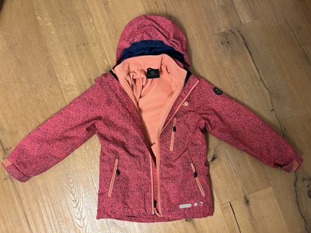 Pinke Winterjacke für Mädchen, Grösse 122, Top Zustand!