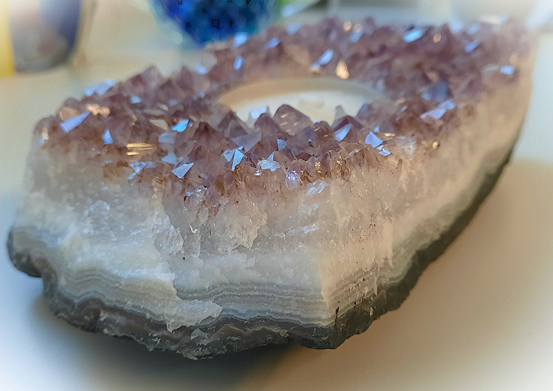 Pietre preziose: Kerzenhalter aus Amethyst – Usato da Beinwil am See venduto da Restwert_Beinwil 6