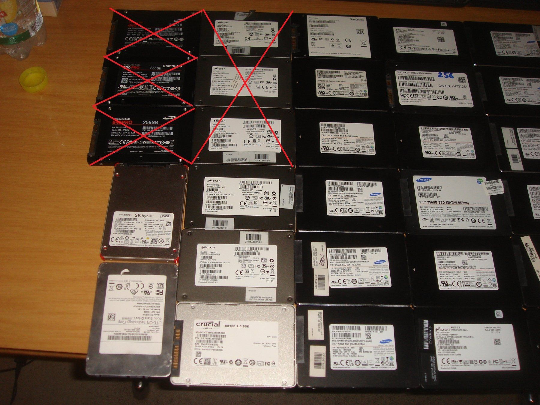 Harddisks: 1 stück 240-256gb ssd. Getestet. – Gebraucht aus St. Gallen von pc-sg 1