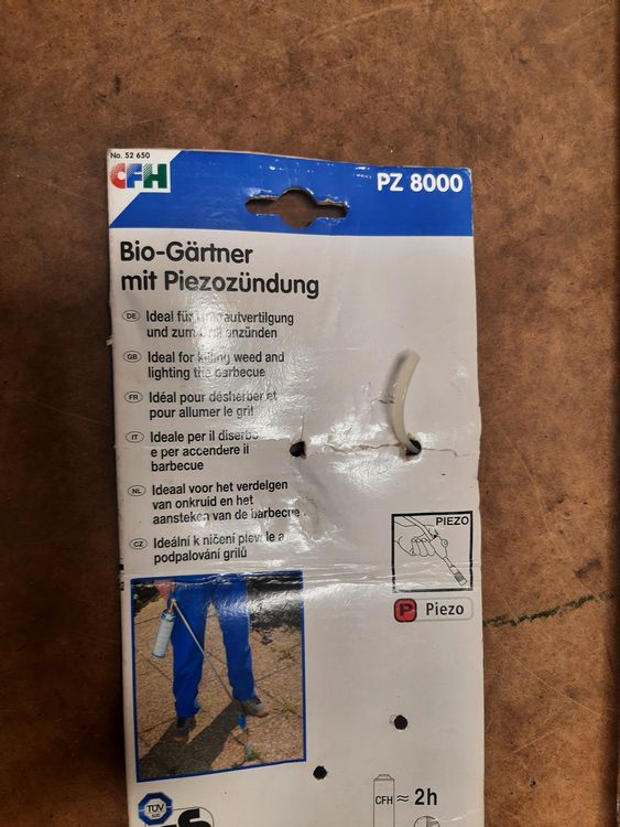 CFH Unkrautbrenner Bio Gärtner PZ 8000 Kaufen auf Ricardo