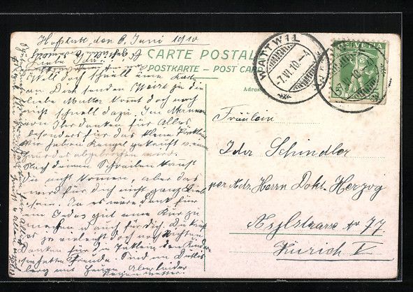 Cartoline postali: AK Ebnat, Motiv der Kirche, 1910 – Usato da Berlin venduto da bartko-reher 1