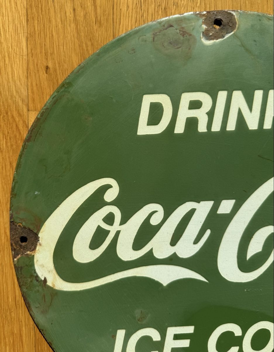 Coca-Cola Ecriteaux: Coca-Cola / Coca Cola - Emailschild / Emaille Schild – D'occasion à Ostermundigen par airline-trolley 2