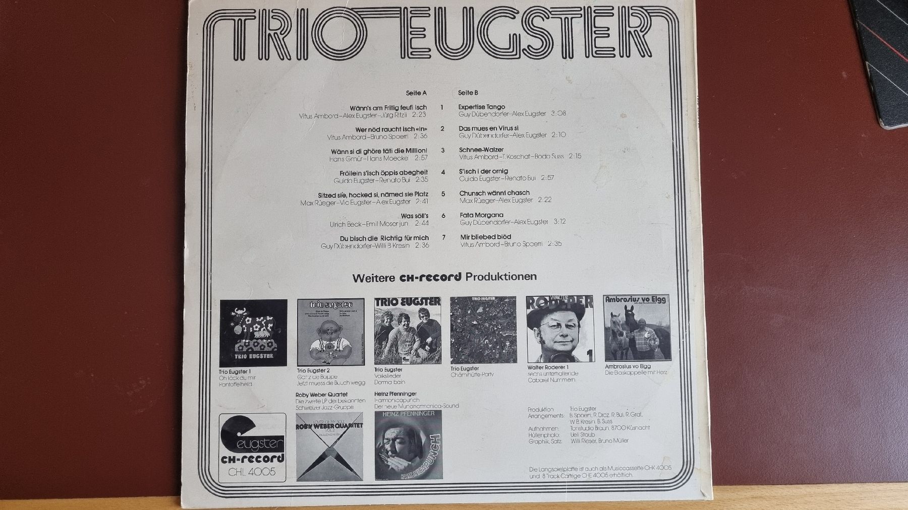 Dischi in vinile: LP - Trio Eugster - Signiert – Usato da Heimenschwand venduto da rog_p7h9 1