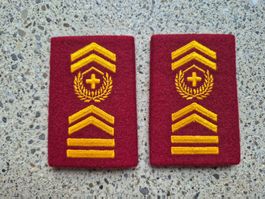 Gradabzeichen Patten Set Chefadjutant Artillerie 