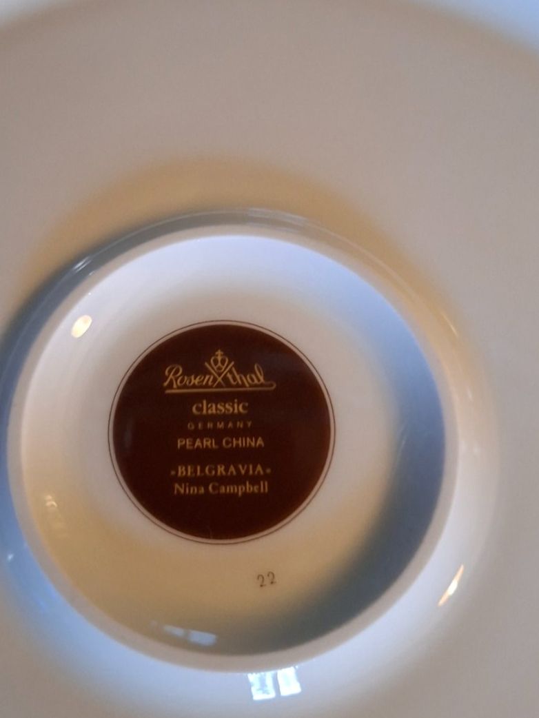 Rosenthal Piatti: 2 grosse Rosenthal Teller Belgravia Nina Campbell neu – Nuovo e nell'imballaggio originale da Otelfingen venduto da silver-moon 2