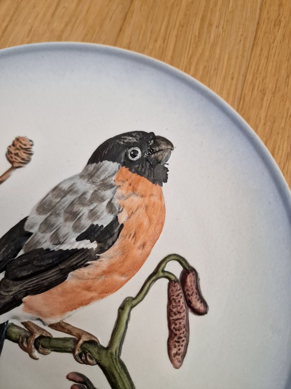 Piatti: Wunderschöner Vogel Teller, Deko Teller, Wandteller Gimpel – Usato da Zürich venduto da Allerlei_Shop 6