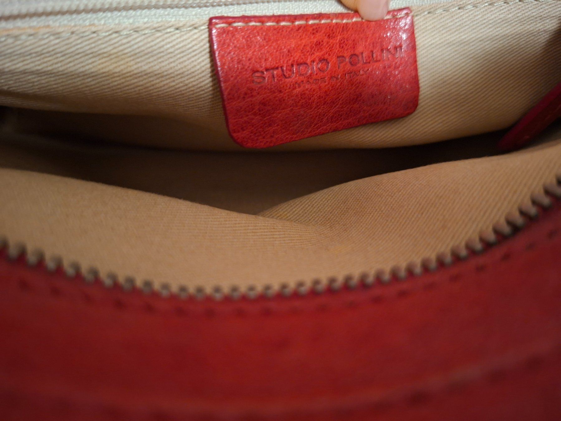 Borse da donna: Pollini Leather Bag, Red, Stylish, Summer Bag! – Usato da Zürich venduto da oli_p8cc 5