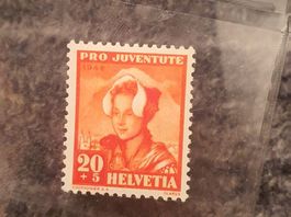Pro Juventute Briefmarke 1942, Schweizer Frauentrachten, ptt