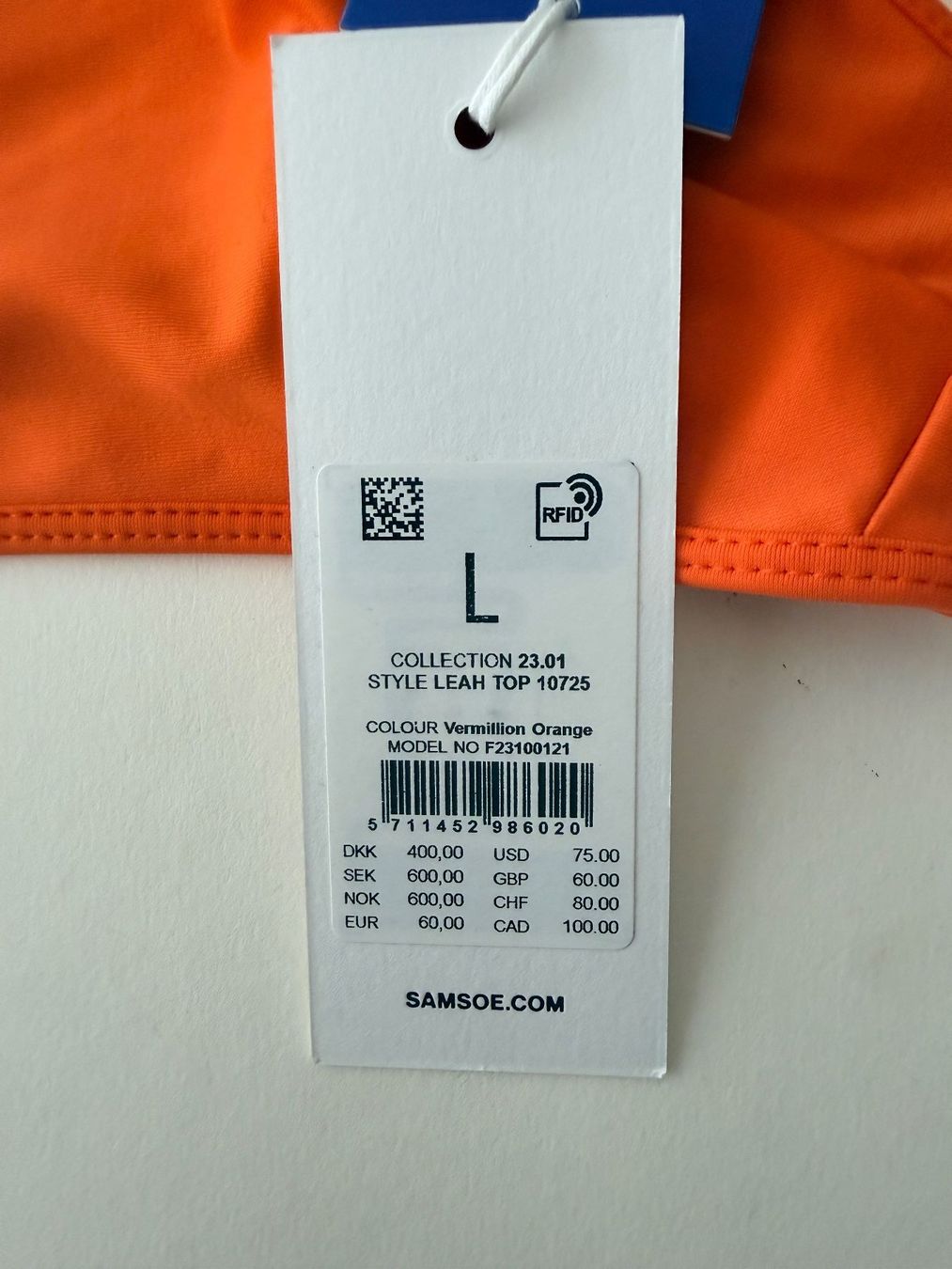Costumi da bagno & Bikini: SAMSOE, Bikini-Top, Grösse L, Farbe Orange – Nuovo e nell'imballaggio originale da Rudolfstetten venduto da gst_g7xl 2