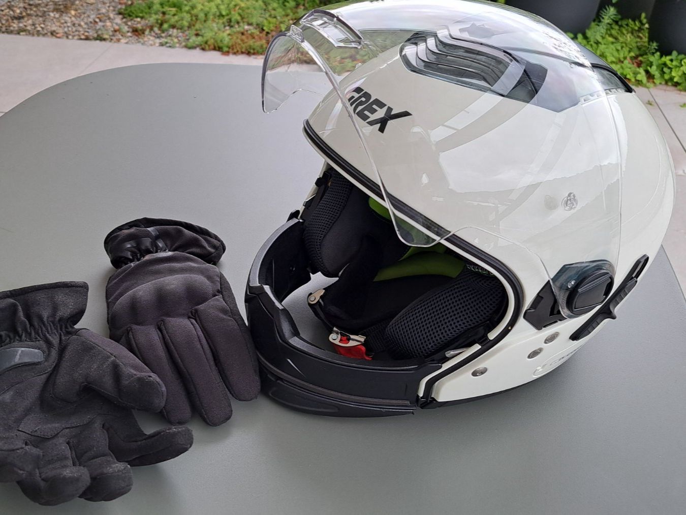 Caschi & visiere: Helm Grex G4.2 Pro Weiss in Swing-N-Com-Version, Grösse S – Nuovo (secondo la descrizione) da Nussbaumen AG venduto da Mflux
