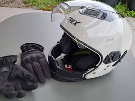 Helm Grex G4.2 Pro Weiss in Swing-N-Com-Version, Grösse S