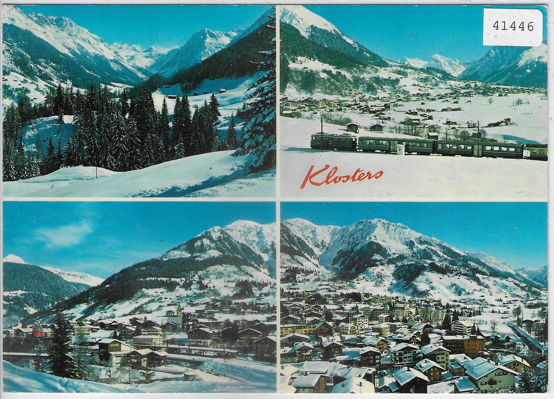 Cartes postales: Klosters im Winter - Multiview – D'occasion à Ettingen par Kartenplanet